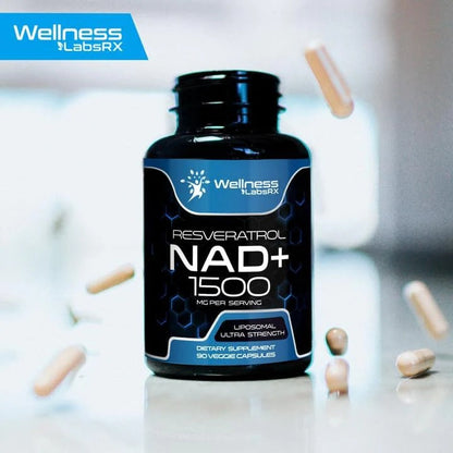 NAD 1500 + RESVERATROL | VITAMINA ANTIENVEJECIMIENTO